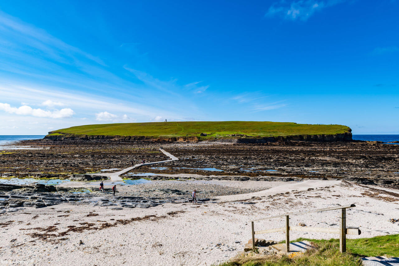 Île Brough de Birsay passage ouvert