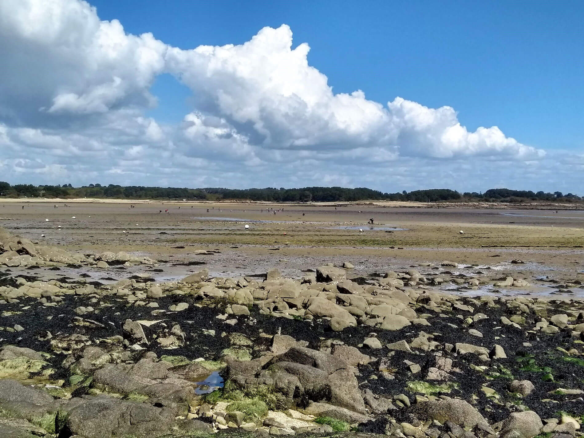 Tombolo du Men Du passage fermé